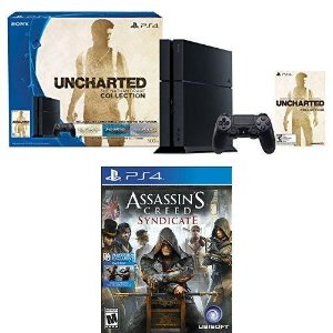 500GB PlayStation 4 Console - Uncharted: The Nathan Drake Collection Bundle with Assassin's Creed Syndicate