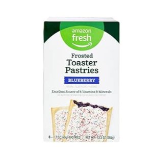 Amazon Fresh, Frosted Blueberry Toaster Pastries, 8 Count