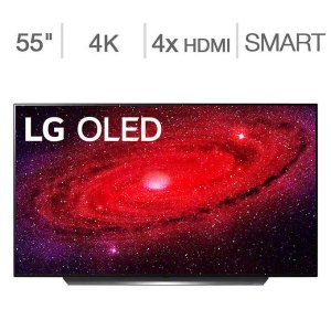 LG OLED CX 55" 4K HDR ThinQ AI Smart TV 2020 Model w/ $200 GC