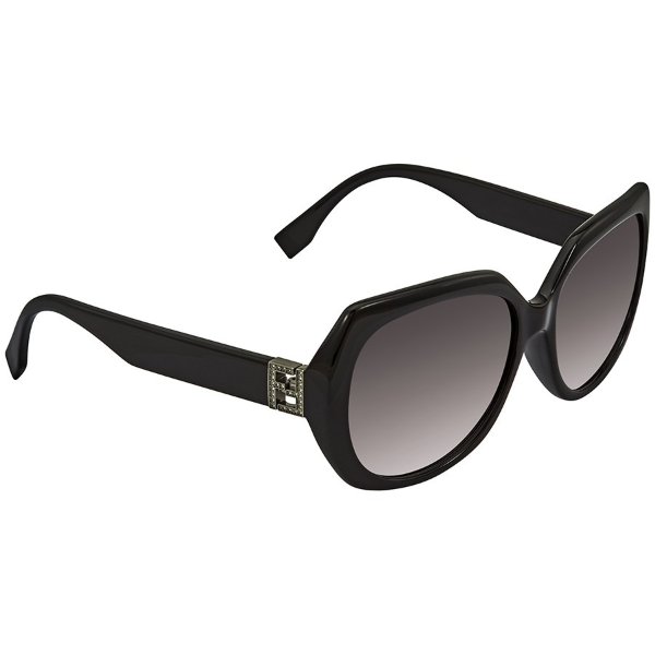 Grey Gradient Round Ladies Sunglasses FF 0047/F/S D28/9O