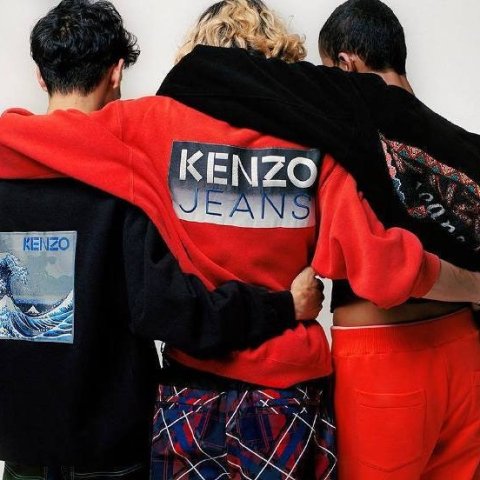 无门槛8折新品参加独家：Kenzo 男女士潮衣热卖虎头T恤$50，卫衣多色可