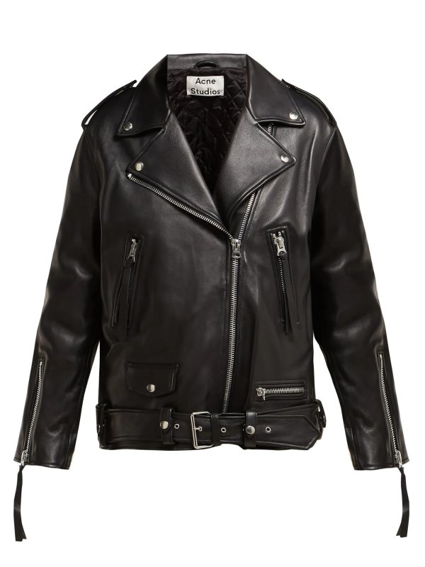 Myrtle leather biker jacket | Acne Studios | MATCHESFASHION US