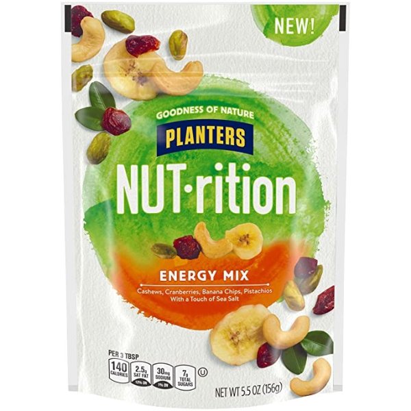 NUT-rition Energy Mix With Dried Cranberries, Lightly Salted, 5.5 oz Bag