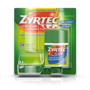 Zyrtec Tablets, 30 Count, 10 Mg