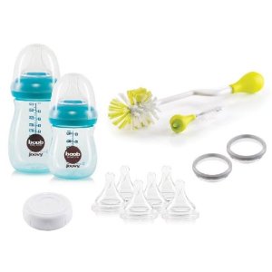 Joovy Boob PP Baby Bottle Starter Set, Turquoise @ Amazon