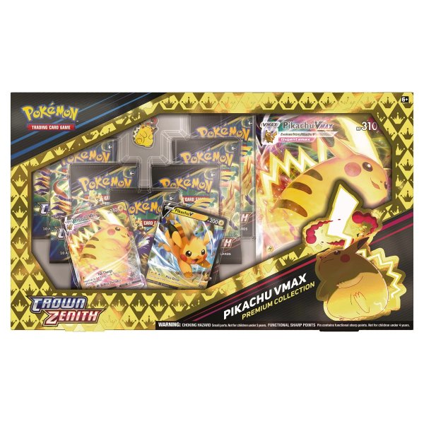 Trading Card Games Crown Zenith Special Collection Pikachu Vmax - 7 Booster Packs Included