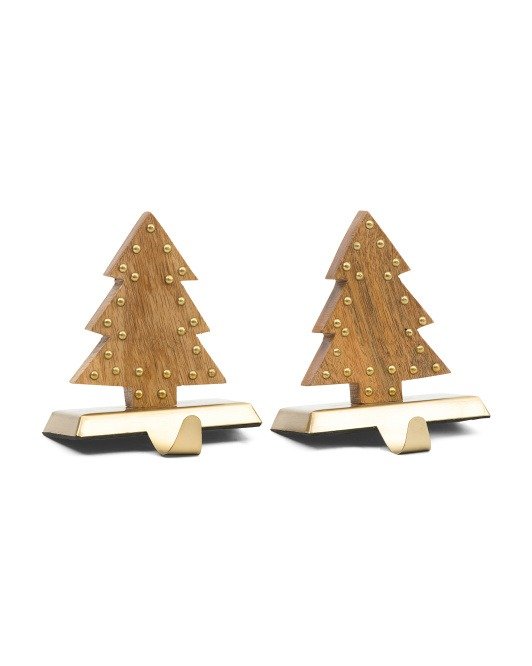 Made In India Wooden Tree Stocking Holders