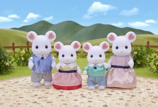 Calico Critters Marshmallow 家族套装