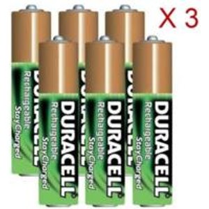 18-pack Duracell AAA  Pre-Charged Rechargeable Stay Charged 800mAh Batteries