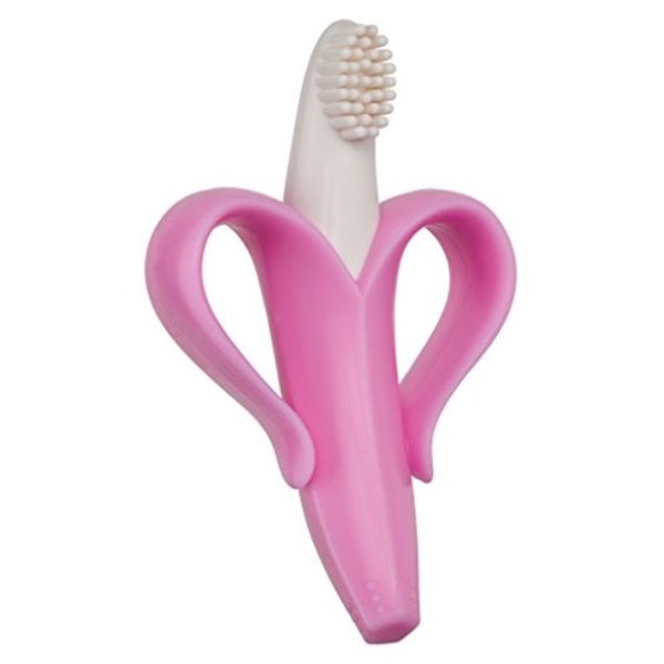 Bendable Training Toothbrush, Pink and White, Infant