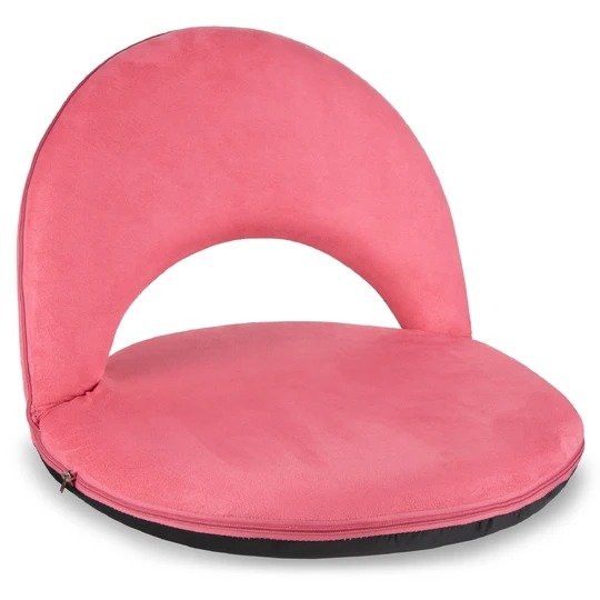 Multipurpose Adjustable Floor Chair w/ Machine-Washable Microfiber Cover