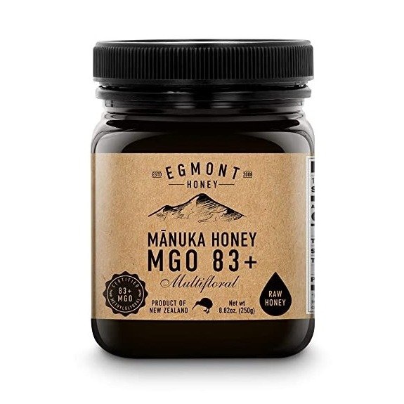 EGMONT HONEY Manuka Honey - MGO 83+ UMF - 8.8oz Original from New Zealand (250g)
