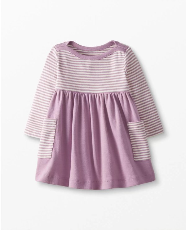 Baby Pocket Dress In Organic Cotton
