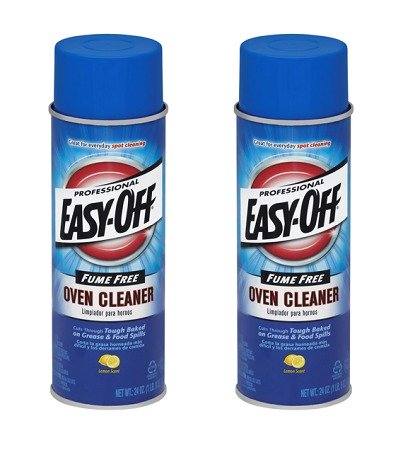 (2 pack) Easy-Off Professional Fume Free Max Oven Cleaner, Lemon 24oz Can