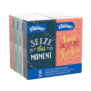 Kleenex Facial Tissues, On-The-Go Small Packs
