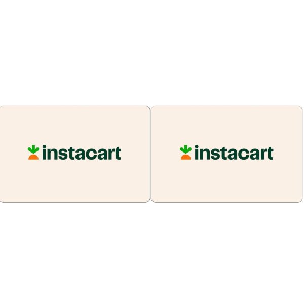 2 x Instacart $100 Gift Card (Email Delivery)