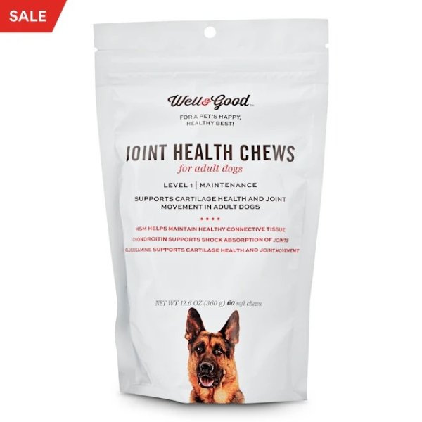 Adult Level 1 Dog Joint Health Chews, 12.6 oz., Count of 60 | Petco