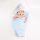 【自营】Purcotton/全棉时代婴幼儿针织抱被小被子带帽90x90cm