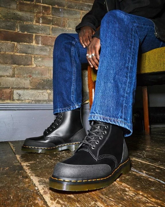 1460 Guard Panel Leather Lace Up Boots | Dr. Martens