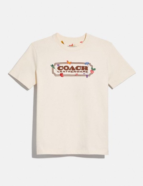 Garden Print T-Shirt in Organic Cotton