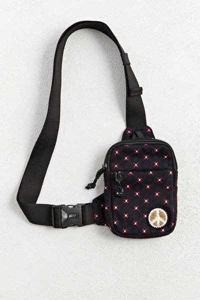 UO Peace Sign Pattern Sling Bag