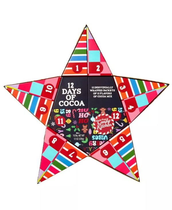 Holiday 12 Days of Cocoa Star Gift Box, 12 Piece