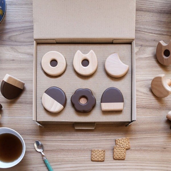 Wood Cookie Wall Hooks from Apollo Box