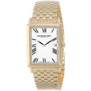 Raymond Weil Men's 5456-P-00300 "Tradition" Gold-Plated Stainless Steel Bracelet Watch