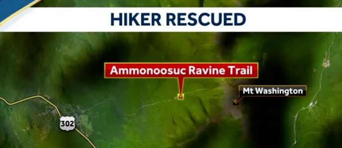新罕不什尔 华盛顿山 徒步旅行者营救