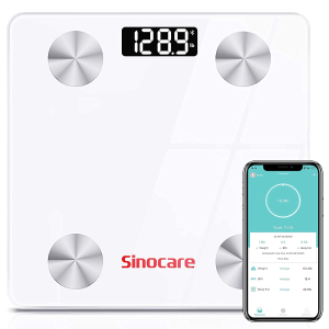 Sinocare Body Fat Scale, Digital Bluetooth Bathroom Smart BMI Scale