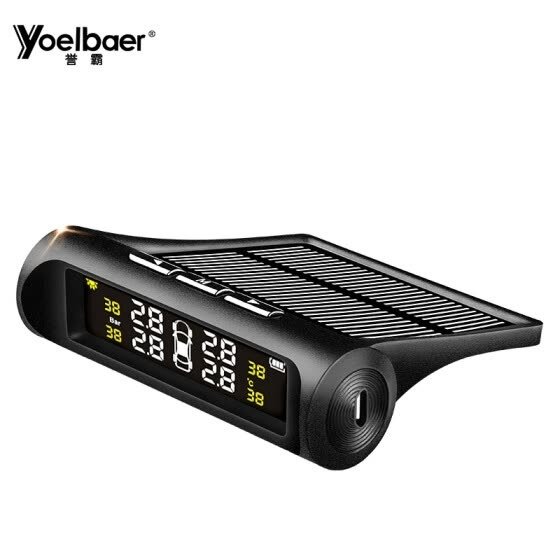 Yoelbaer Solar-Powered Tire Pressure Monitor, External monitor YB-68
