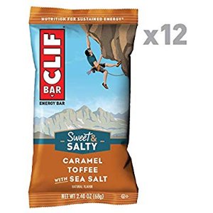 CLIF BAR Sweet & Salty Energy Bars Caramel Toffee with Sea Salt