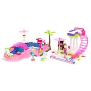 Mega Bloks Barbie Build 'n Style Pool Party Play Set