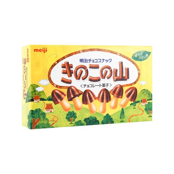 日本MEIJI明治 蘑古力巧克力饼干 74g
