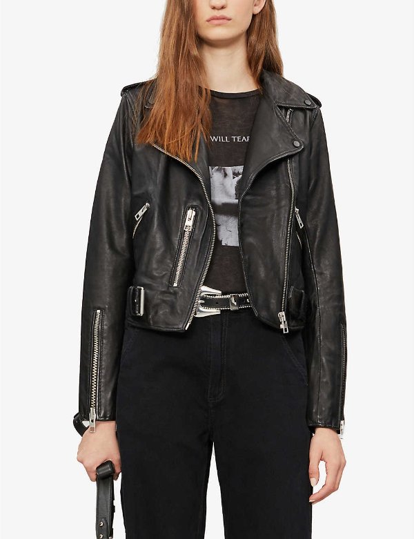 Balfern leather biker jacket