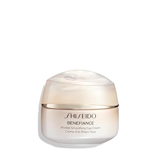 Shiseido Benefiance Wrinkle Smoothing Eye Cream - 15 mL Visibly Improves Five Types of Wrinkles Dark Circles & Puffiness 48-HR Hydration All Skin Non-Comedogenic