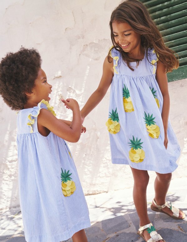 儿童菠萝3D连衣裙