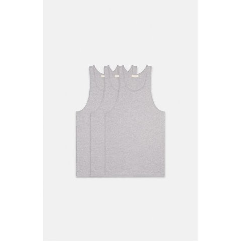 Essentials3 Pack Dark Oatmeal Tank Tops | PacSun