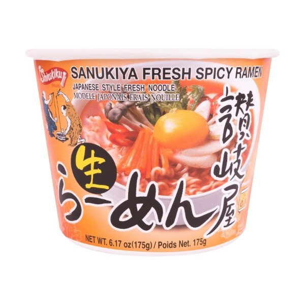 SHIRAKIKU Sanukiya Ramen Bowl Spicy 175g