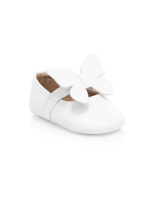 Baby Girl's Butterfly Leather Ballet Flats