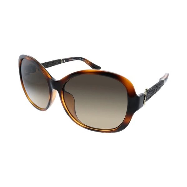 Salvatore Ferragamo SF 744SLA 214 59mm Womens Butterfly Sunglasses