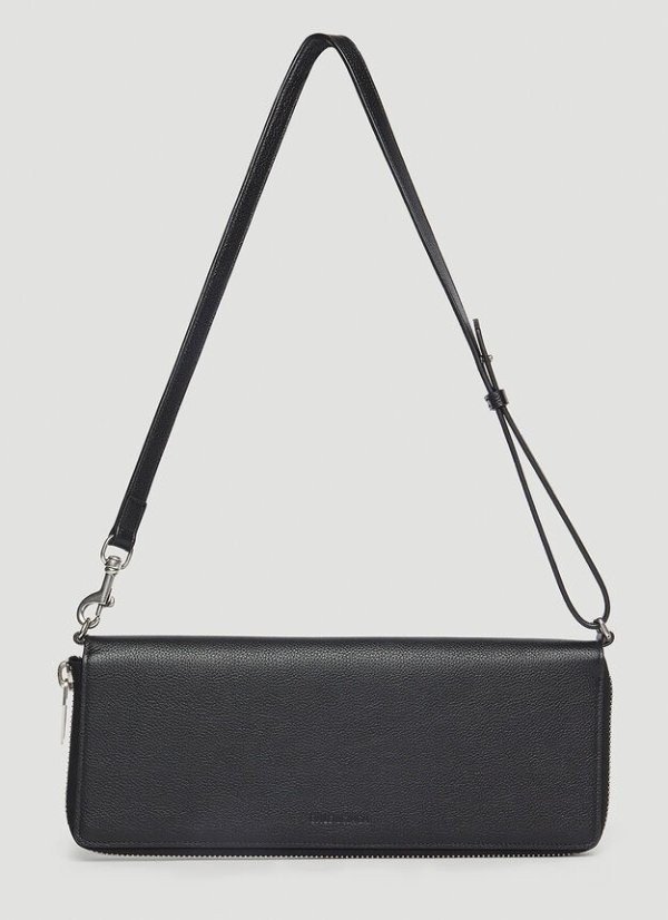 Leash Clutch Bag in Black