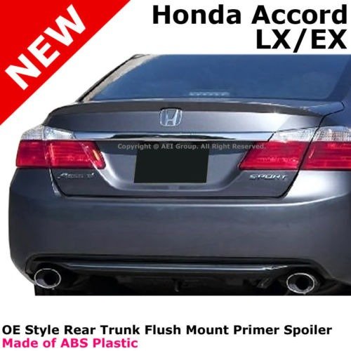 For 13-16 Honda Accord Sedan No Drill Primer ABS Rear Trunk Spoiler Wing | eBay