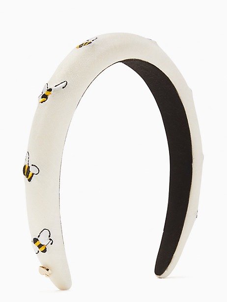 bee embroidered headband