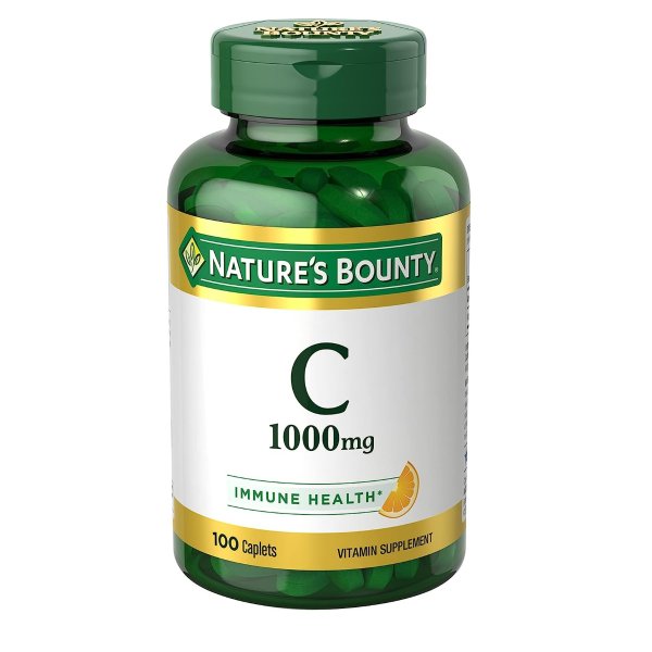 Vitamin C 1000mg, Immune Support Supplement, Powerful Antioxidant, 1 Pack, 100 Caplets