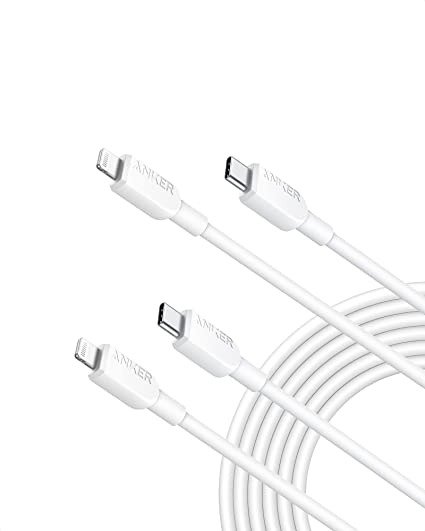 310 USB-C to Lightning Cable(White,10ft, 2pack)