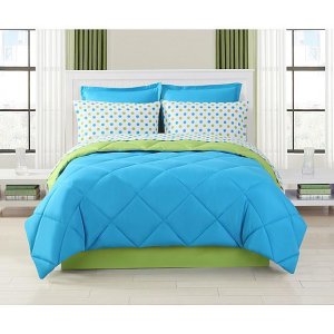Turquoise Dot Complete Bedding Set