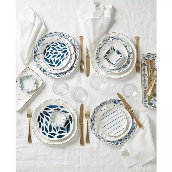 Blue Bay Dinnerware Set, 12 Piece