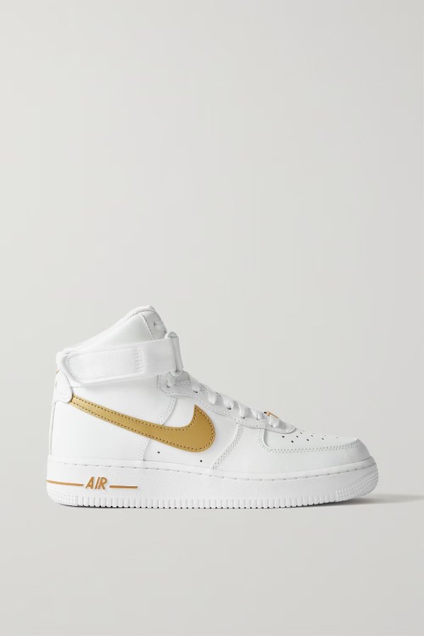 Air Force 1 high-top leather sneakers