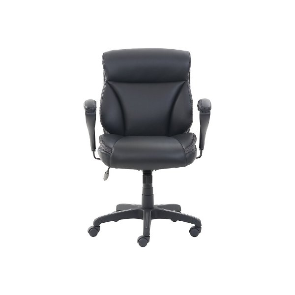 Dormeo C200 Bonded Leather Task Chair, Black (60023)
